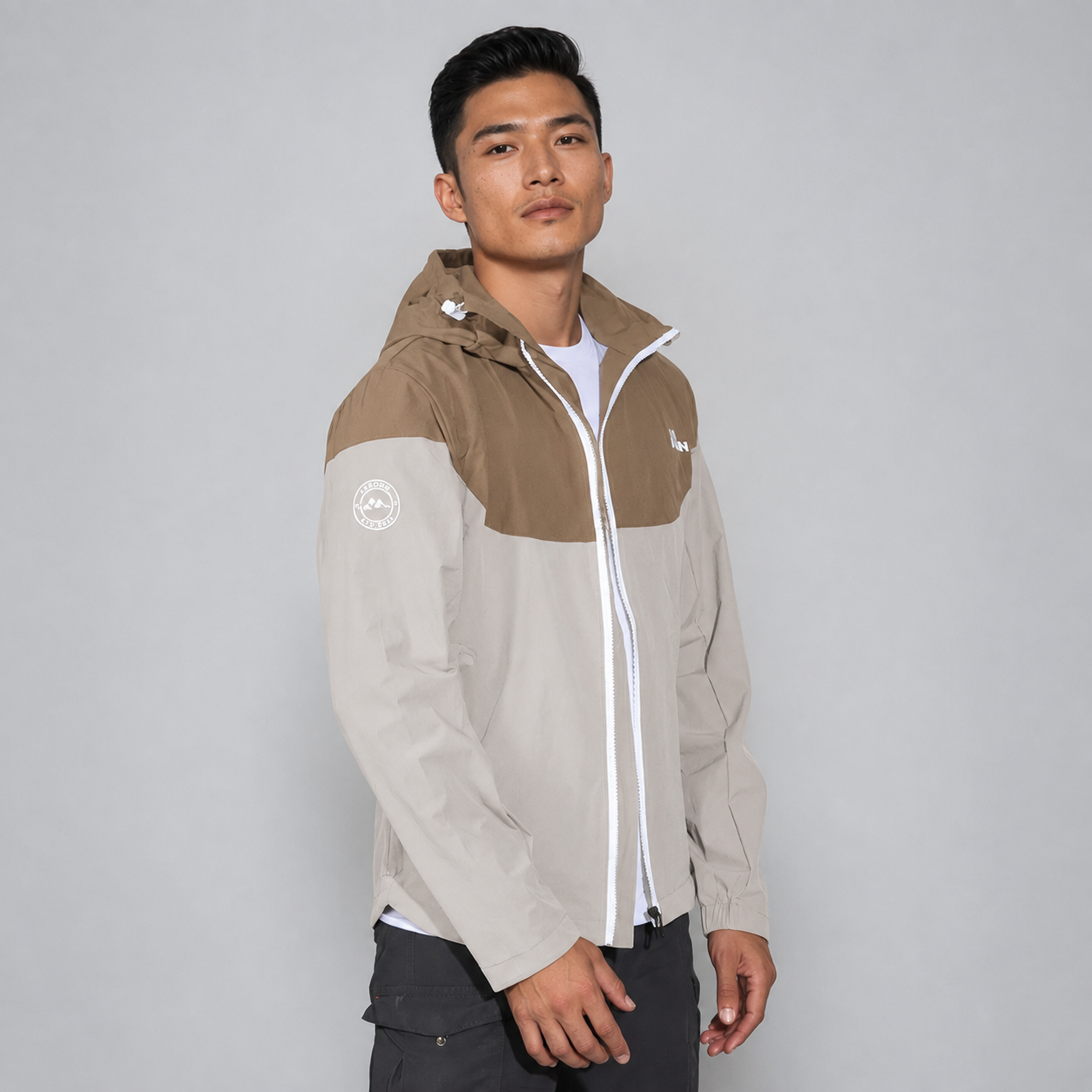 AIRBORN - Lightweight Windcheater - Beige & White