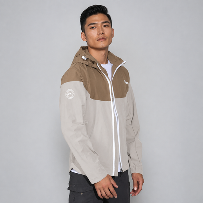 AIRBORN - Lightweight Windcheater - Beige & White