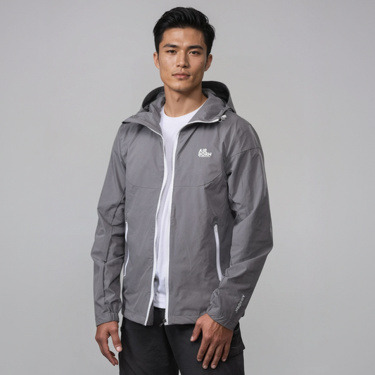 AIRBORN - Men’s Hooded Windcheater - Grey